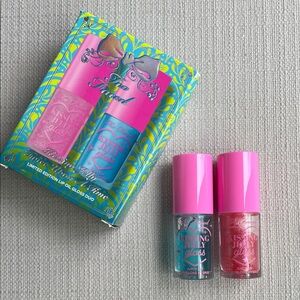 Too Faced Kissing Jelly Twice Upon A Time Lip Oil Gloss Duo Makeup Gift Set